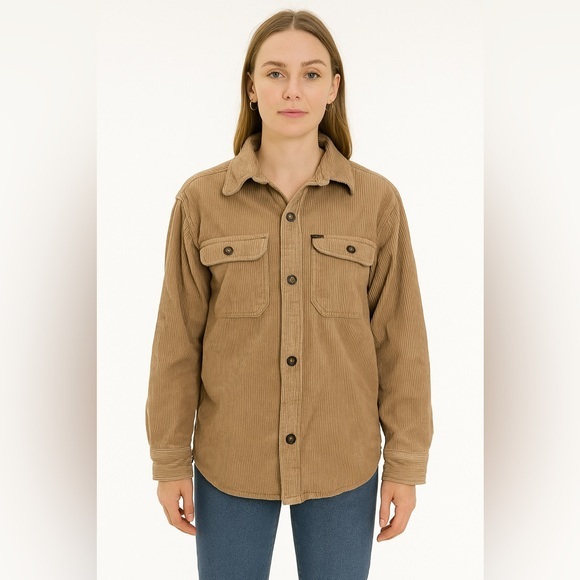 Buffalo David Bitton Jackets & Blazers - Buffalo David Bitton Beige Corduroy Shirt Jacket Small